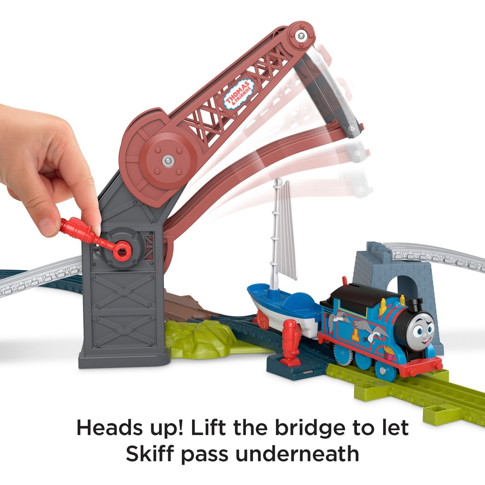 Thomas & seine Freunde Brückenlift Thomas & Skiff Gleisspielset