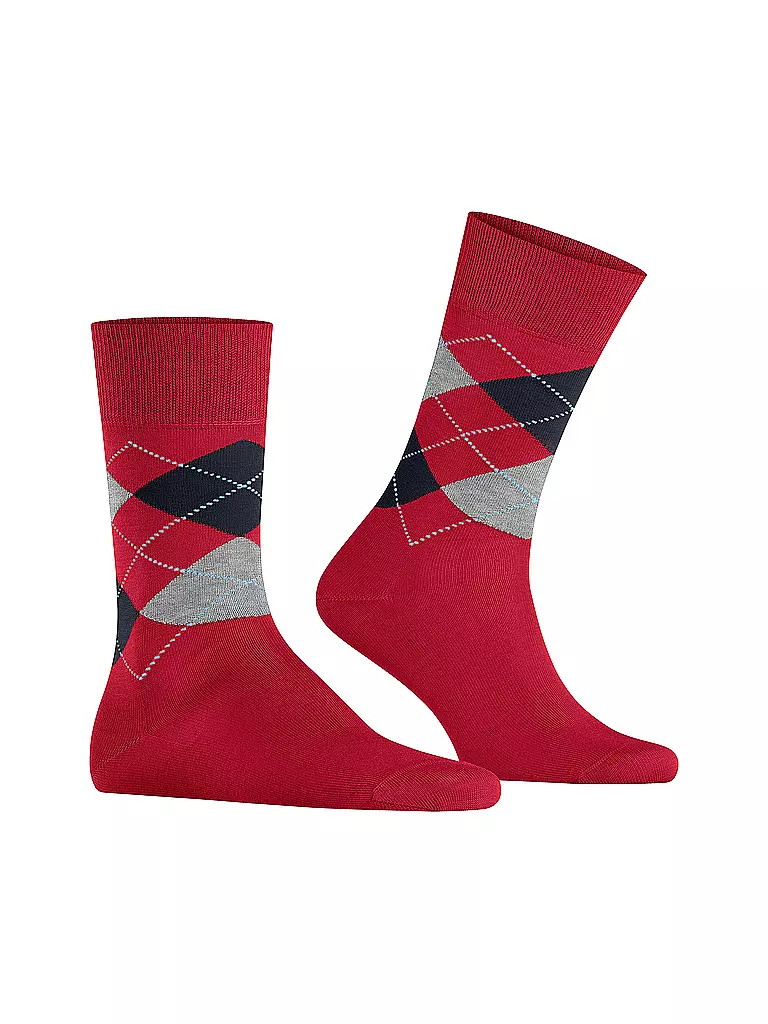 BURLINGTON Herren Socken 40-46 MANCHESTER passion rot