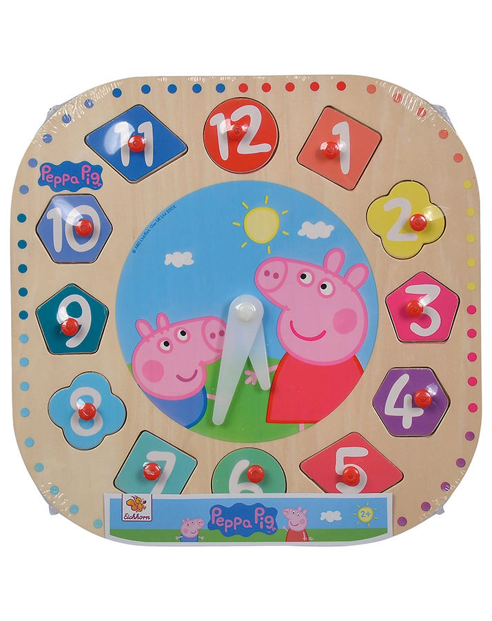Steckpuzzle-Lernuhr PEPPA PIG 13-teilig
