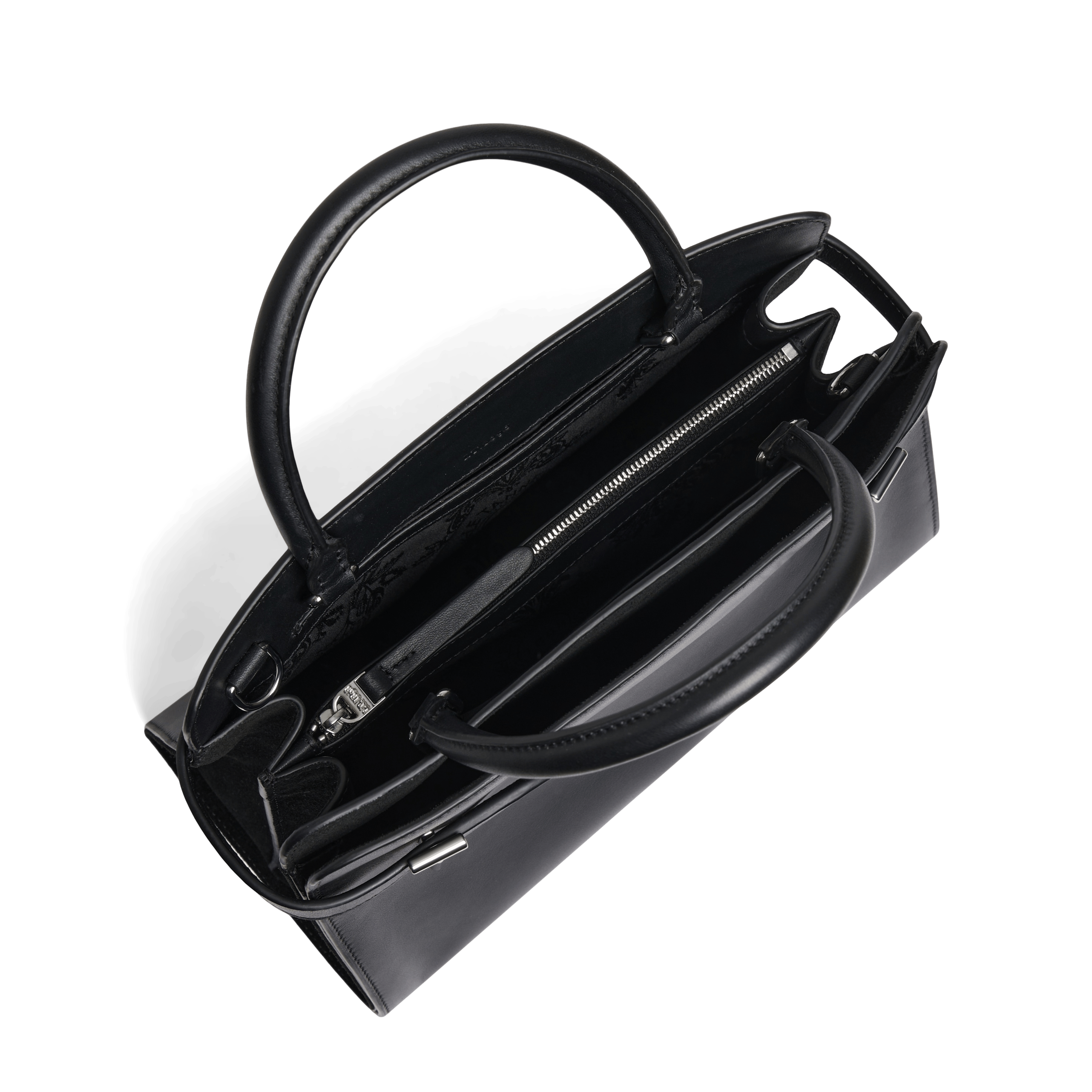 EMIE - Sac à main moyen en cuir| Noir