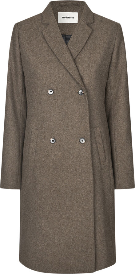Modström Odelia Wool coat Espresso melange