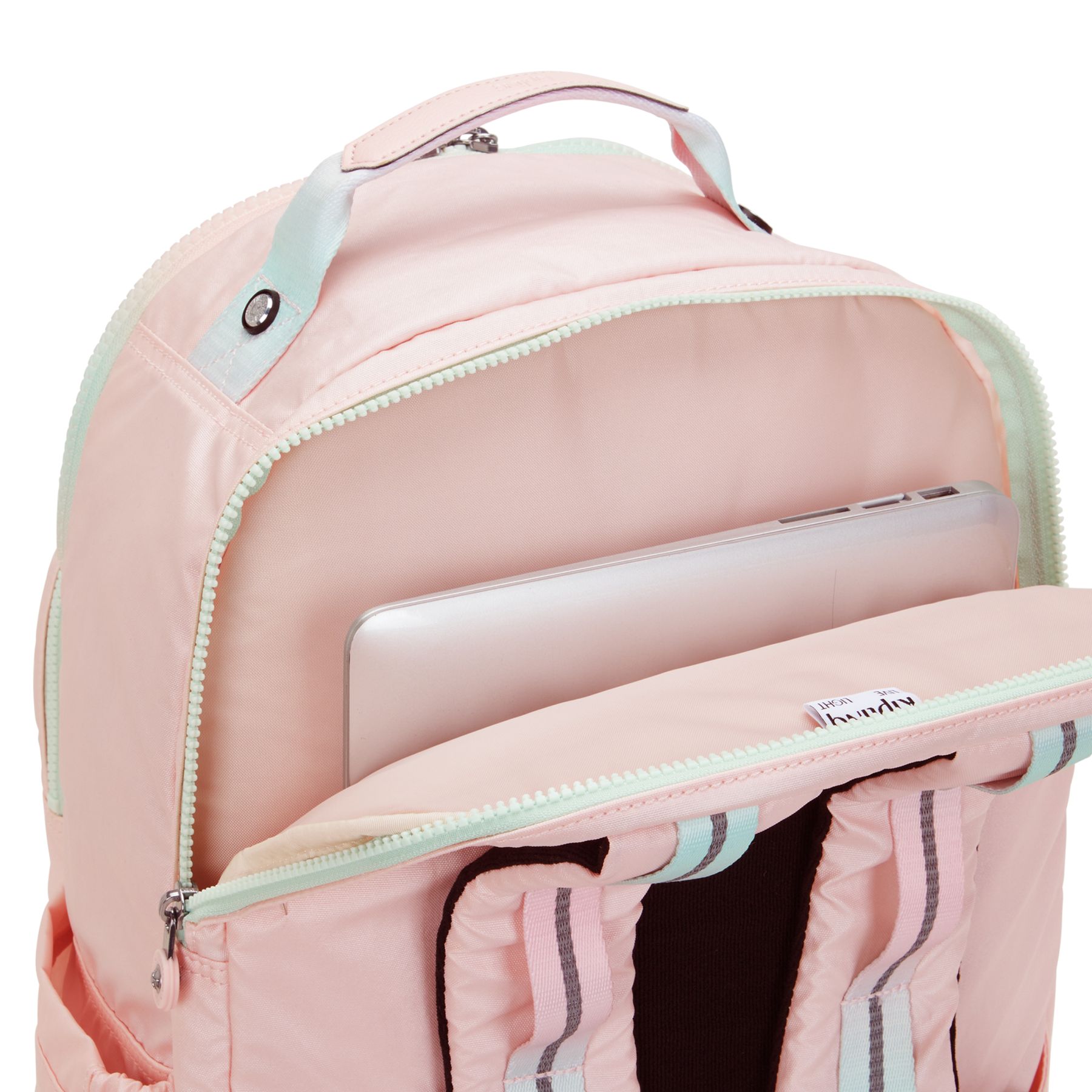 SEOUL COLLEGE Grand sac à dos avec compartiment séparé pour ordinateur portable - Blush Metallic