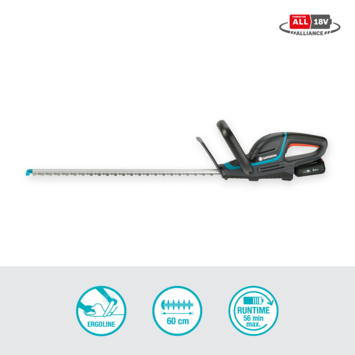 Gardena 18V heggenschaar ComfortCut 60 cm incl. accu   lader