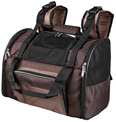 Mochila Trixie Shiva, Nylon, 41×30×21 cm, Marrom