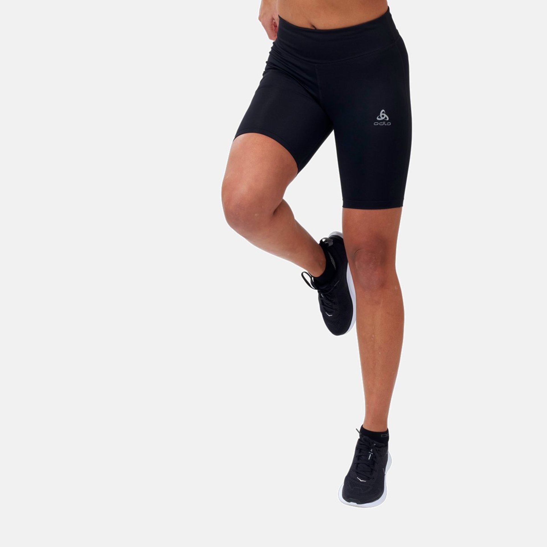 Odlo Essential Tights Hardloopbroek Kort Zwart Dames