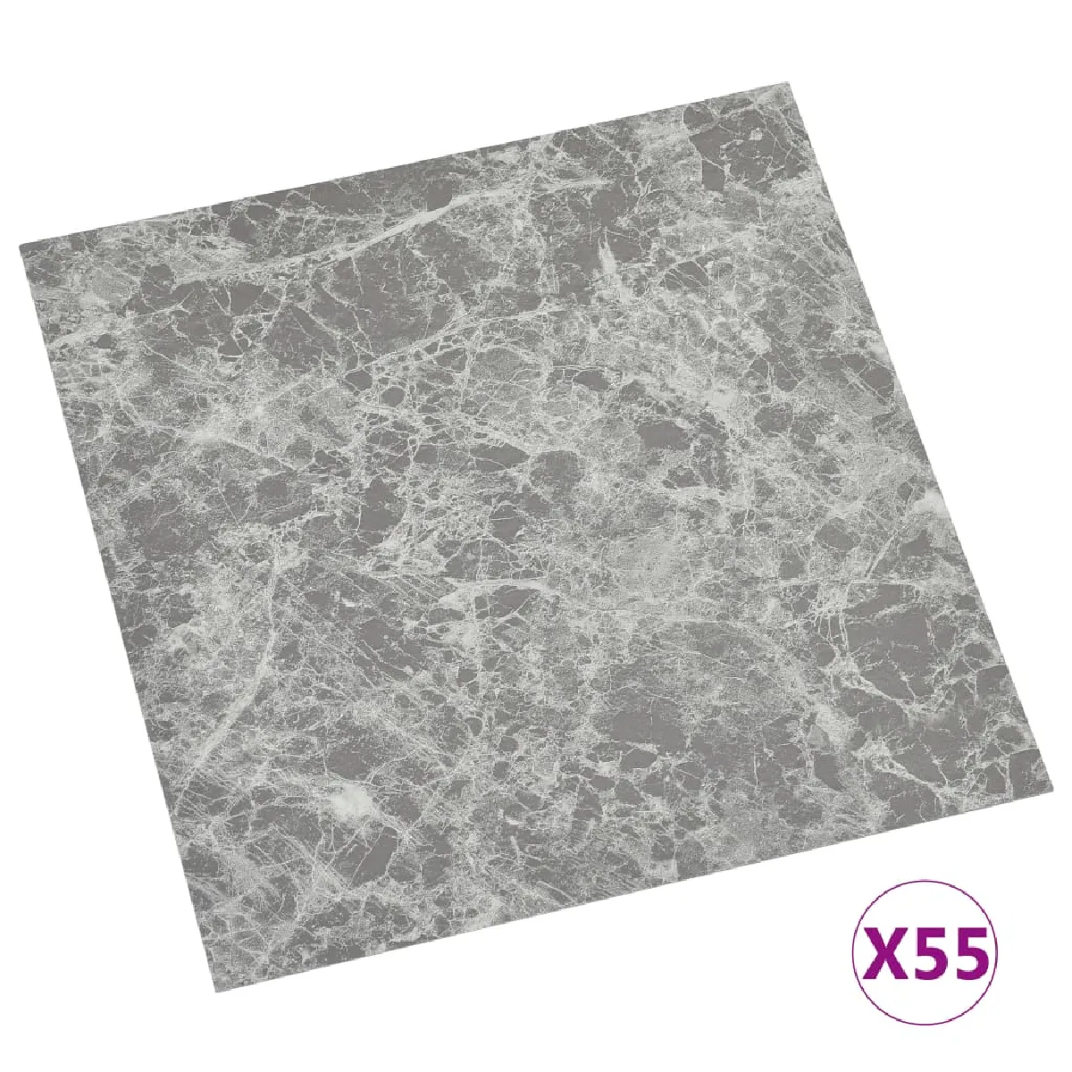 vidaXL - Dalles PVC autoadhésives - Gris béton