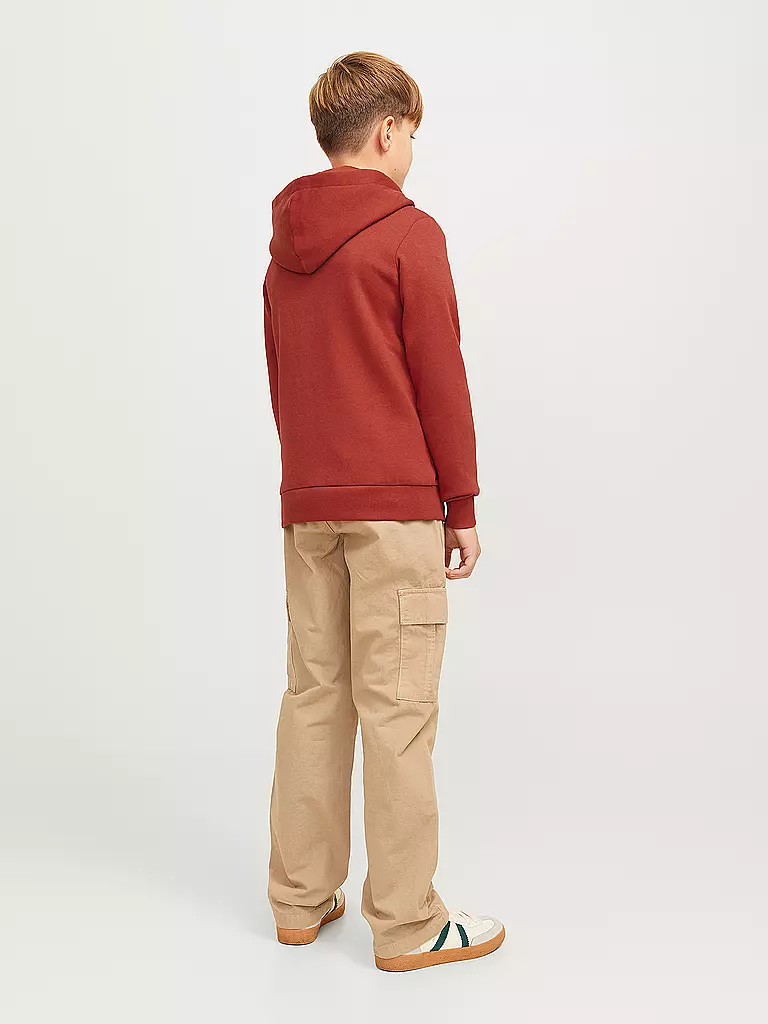 JACK & JONES Jungen Kapuzensweater - Hoodie JJELOGO rot