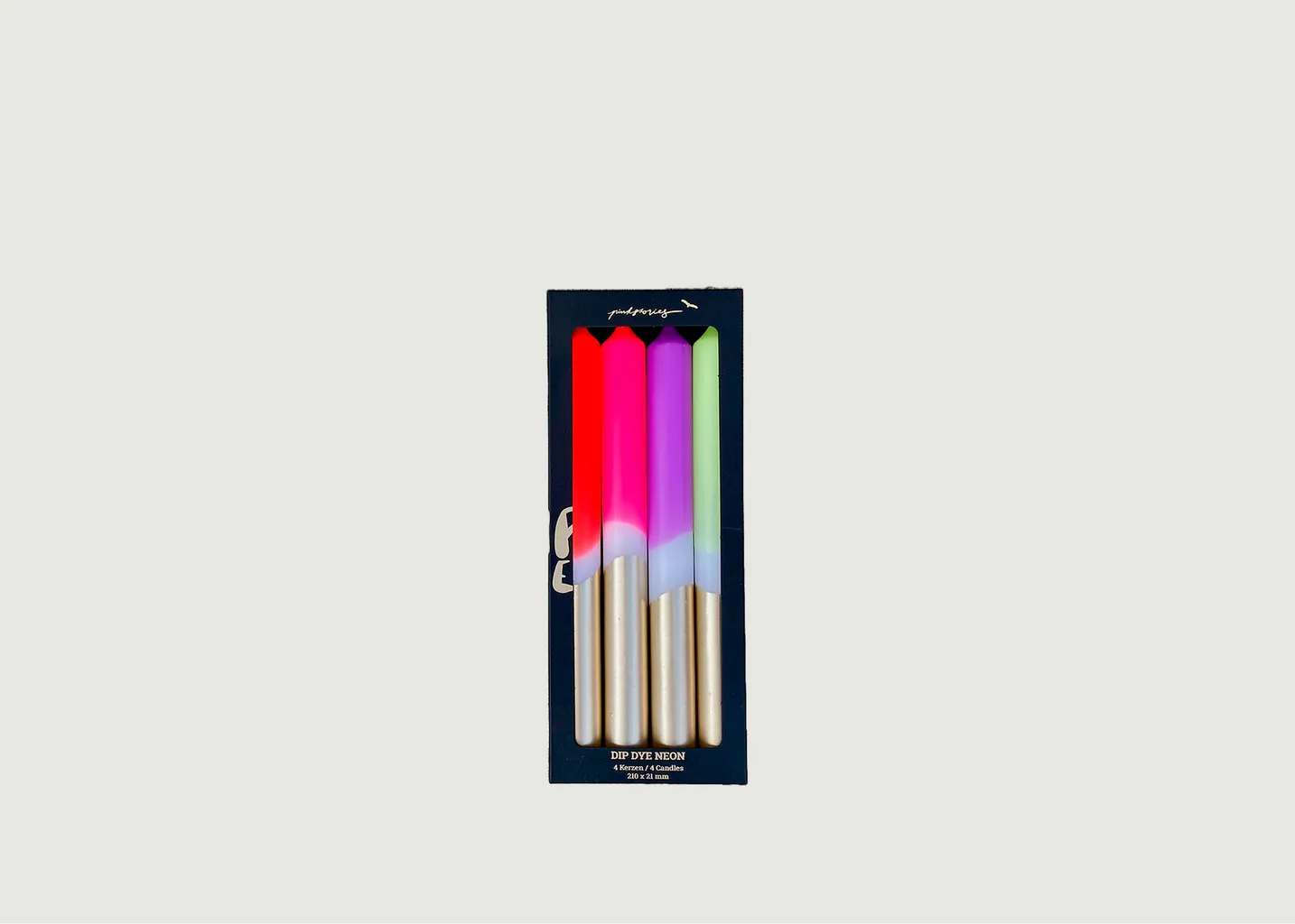 Lot de bougies Dip Dye NeonBaby it's cold outside Pink Stories