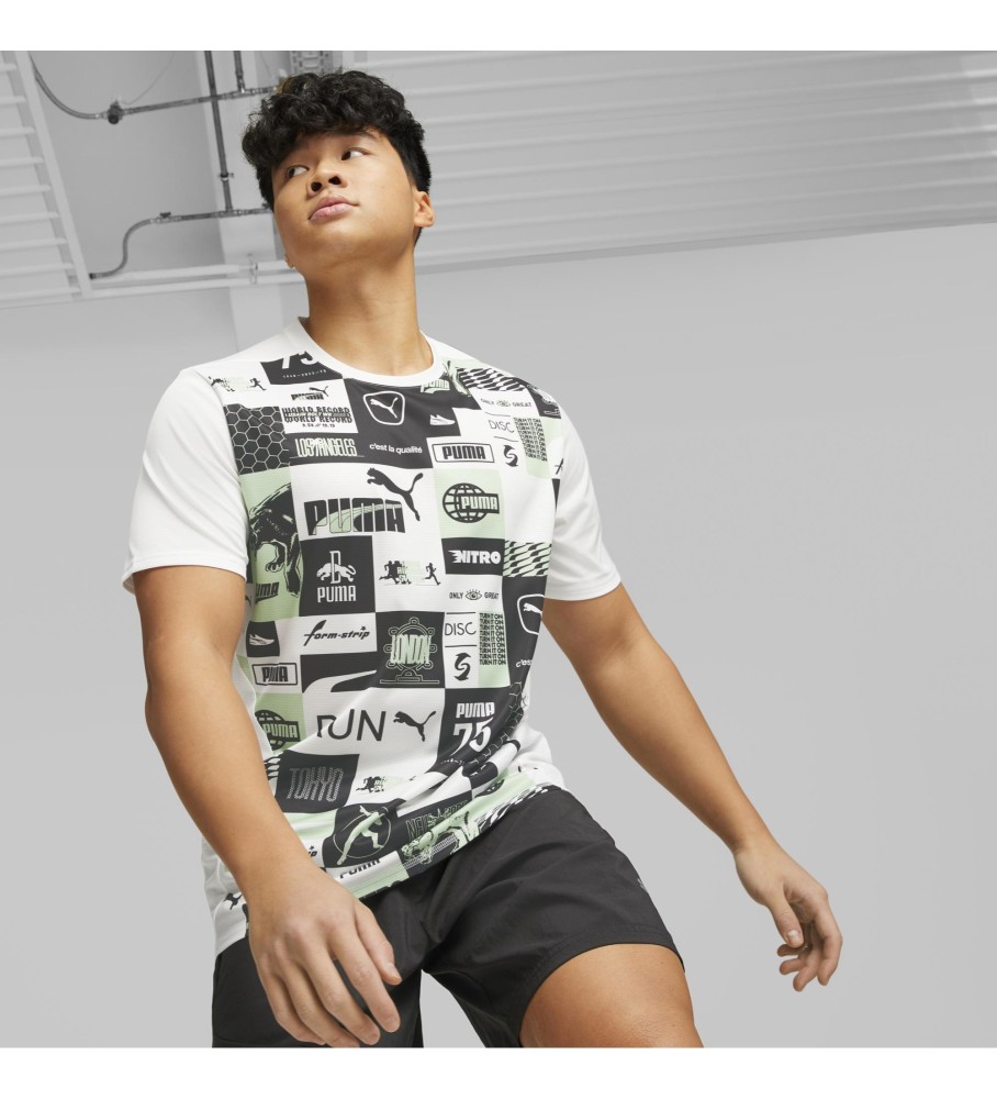 Camiseta branca Puma Run Favorite Aop