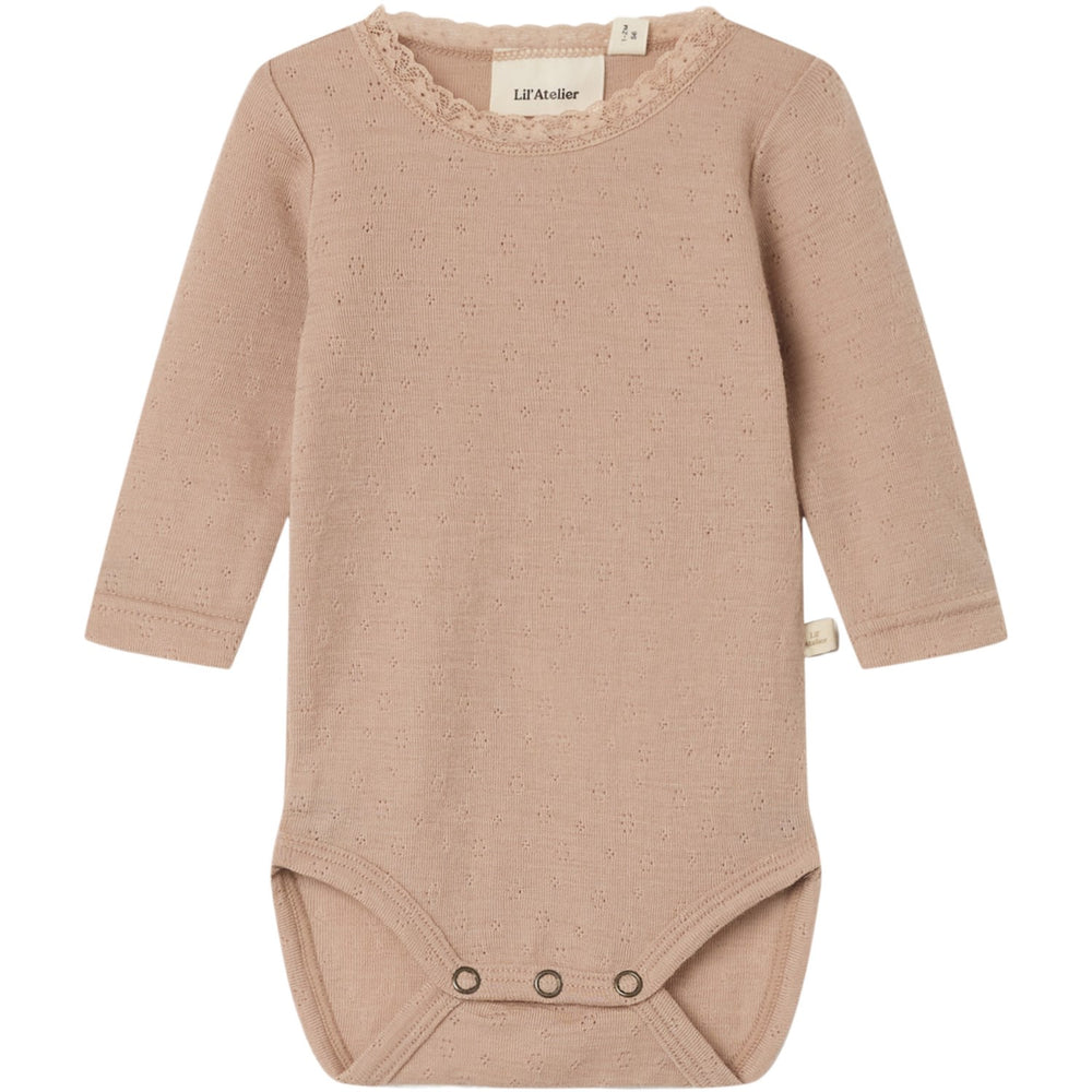 Køb Lil'Atelier Roebuck Nbfnoel Nab Ls Slim Uld Body Lil