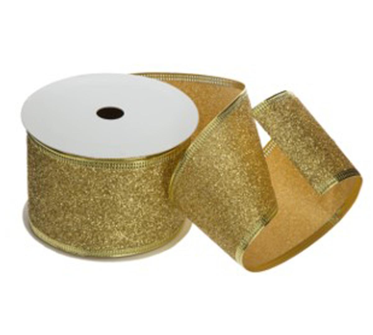 RUBAN ORGANZA PAILLETE 50 MM LONG 3M