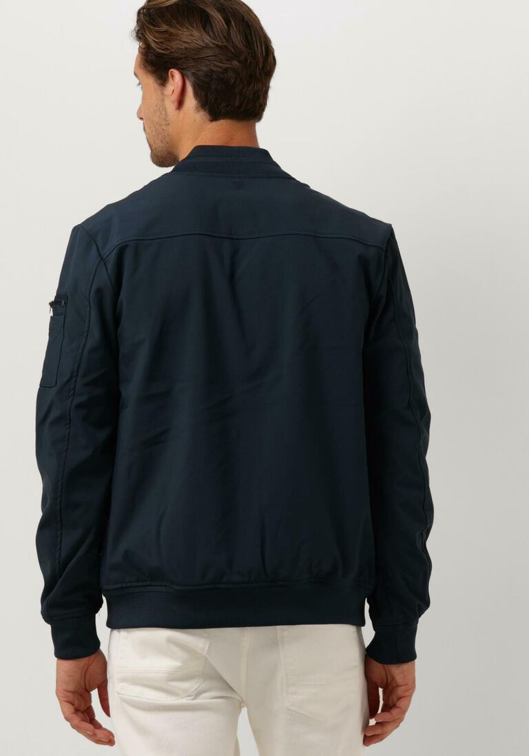 PURE PATH donkerblauwe pure path gewatteerde jas padded jacket with front and sleeve pockets