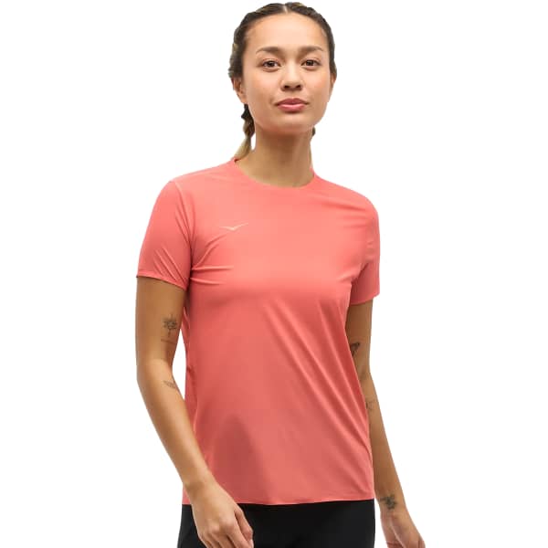 T-shirt trail HOKA ONE ONE W AIROLITE RUN SHORT SLEEVE GRAPEFRUIT