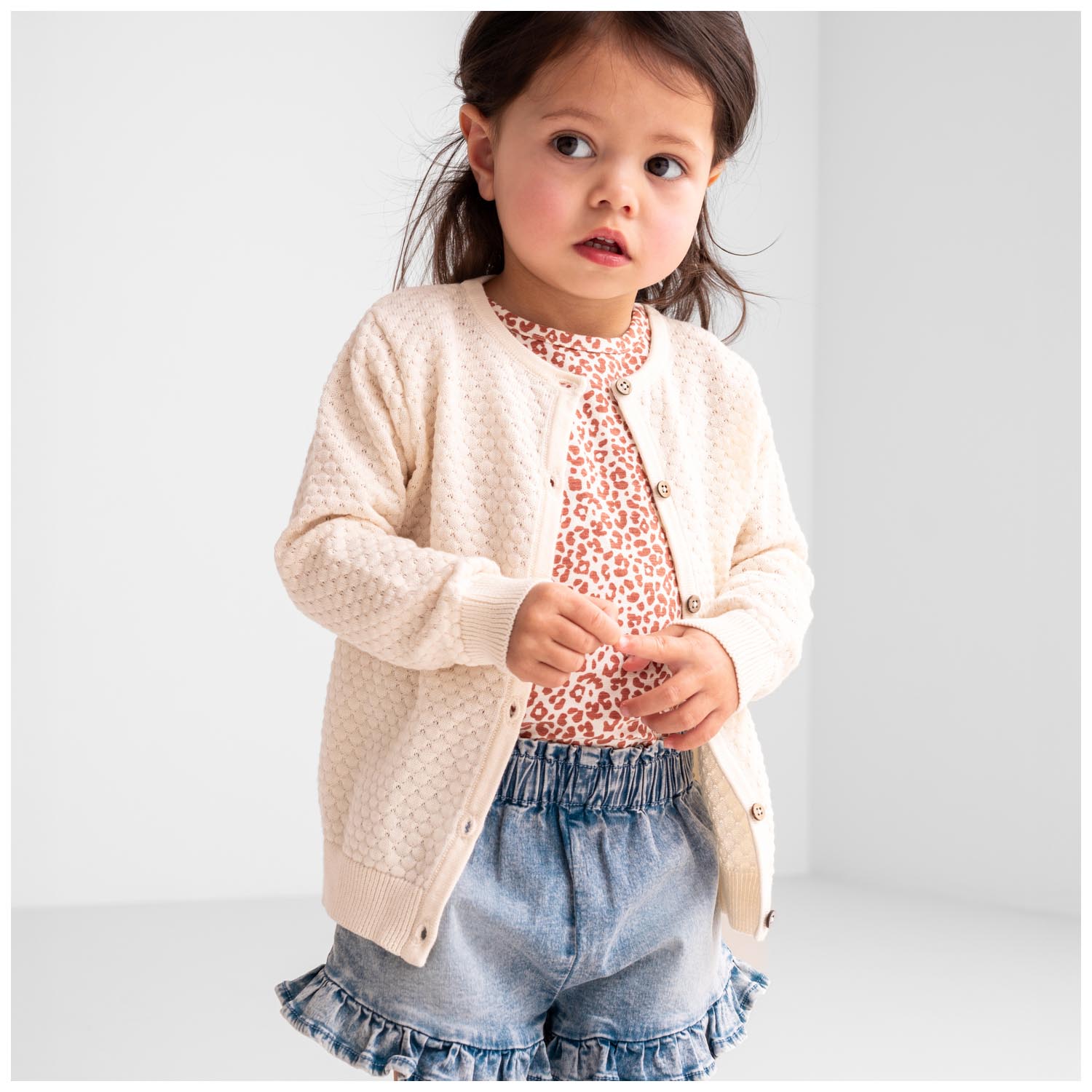 Prénatal peuter short  effen blauw