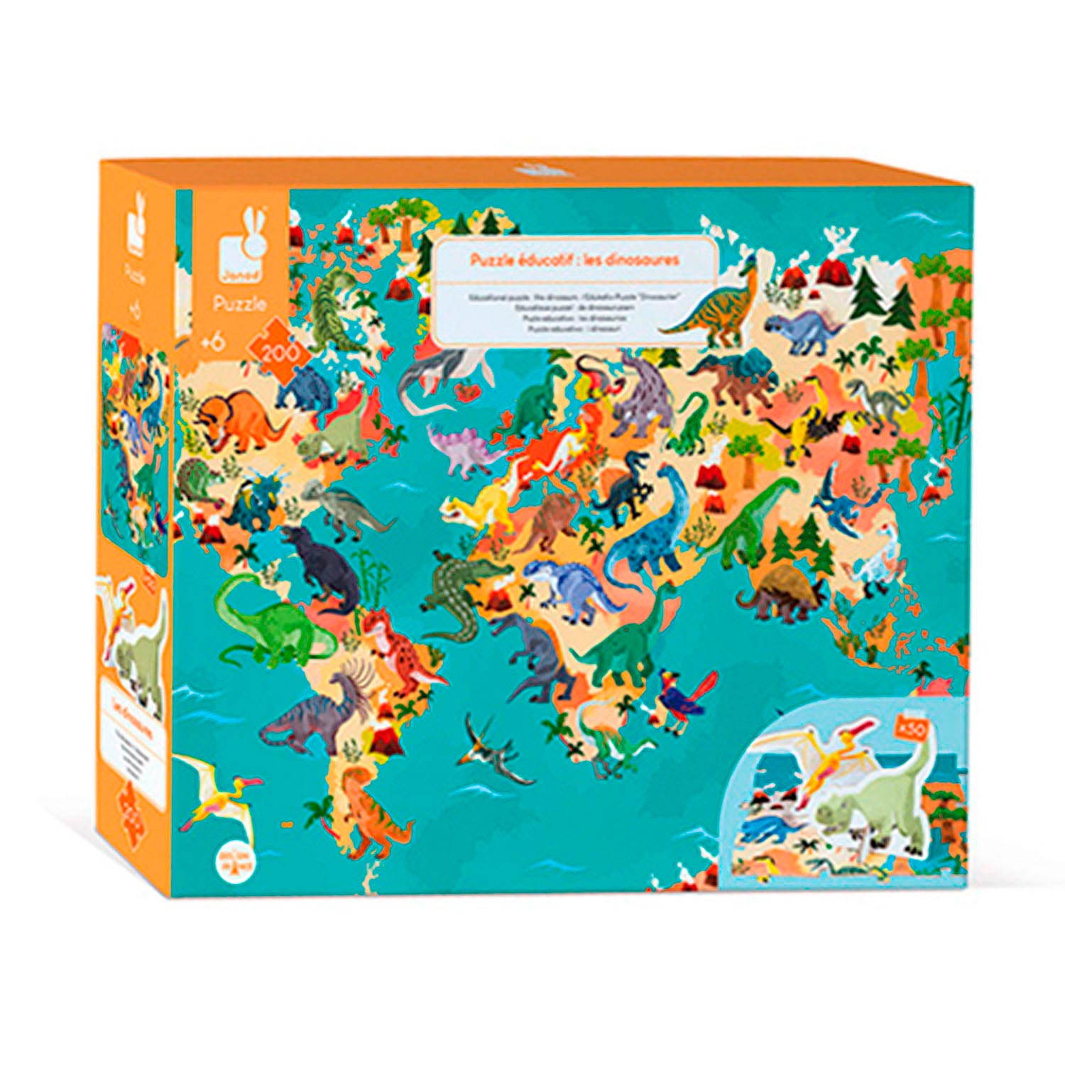 Janod Educatieve Puzzel - Dino's