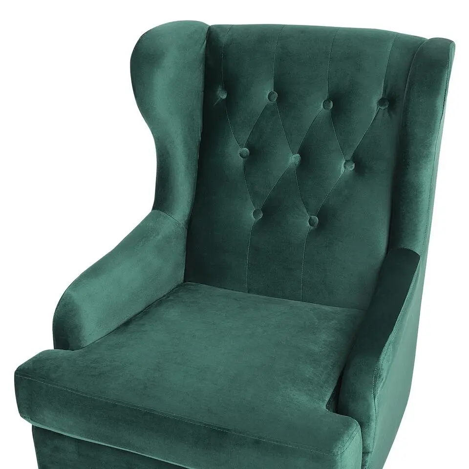 ALTA - Chesterfield fauteuil - Groen - Fluweel