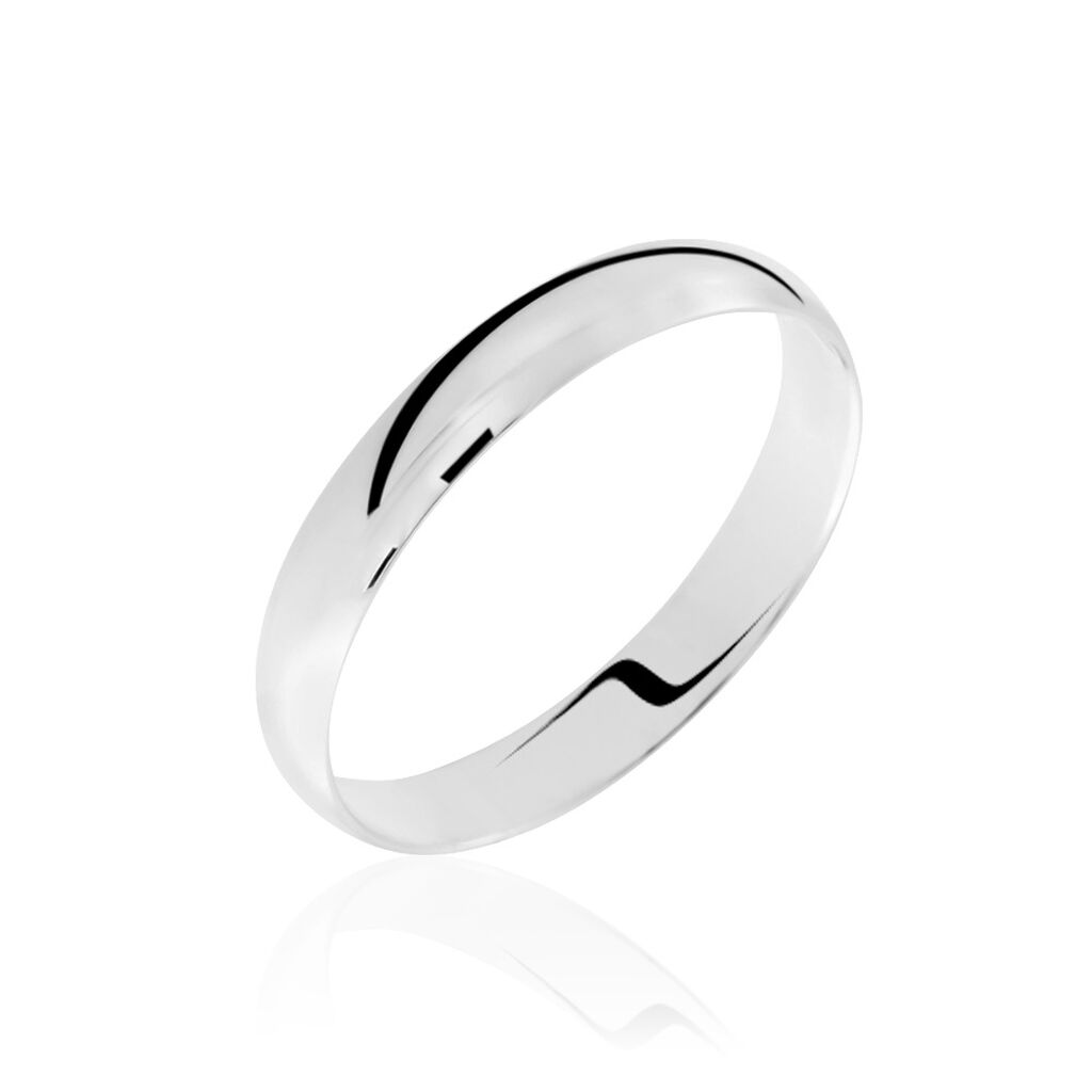 Alliance Meredithe Demi Jonc Classique Or Blanc