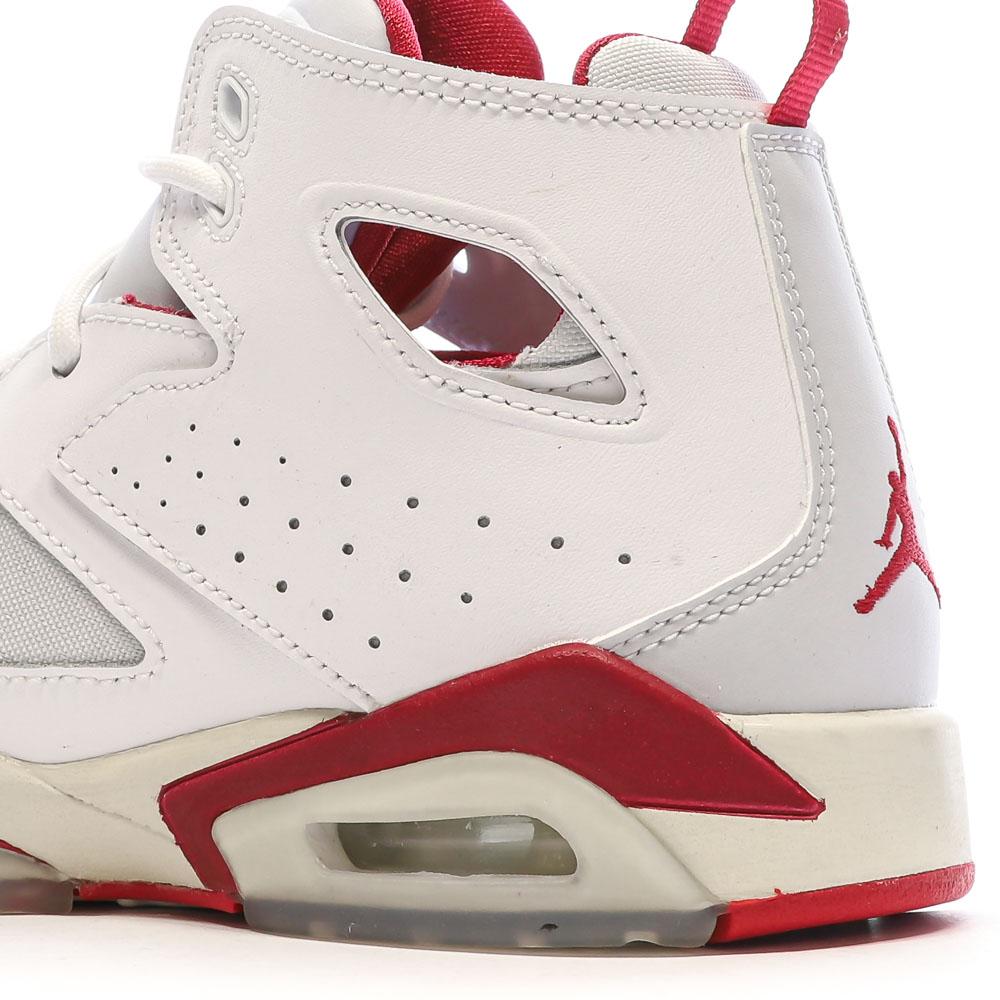 Nike Baskets Blanches/Rouges Garçon Nike Jordan Fltclb 91
