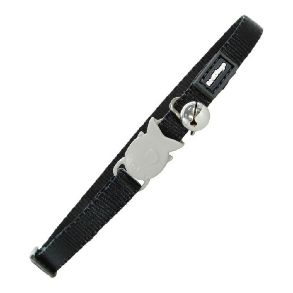 Collier pour chat noir (1,2 x 20-32 cm)