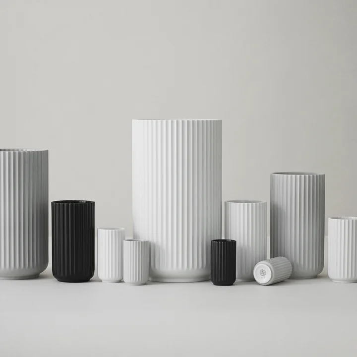 Lyngby Porcelæn - Lyngbyvase, schwarz, H 12 cm
