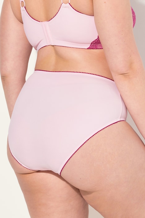 Midislip, Mesh, Spitze, Mikrofaser, höher geschnitten