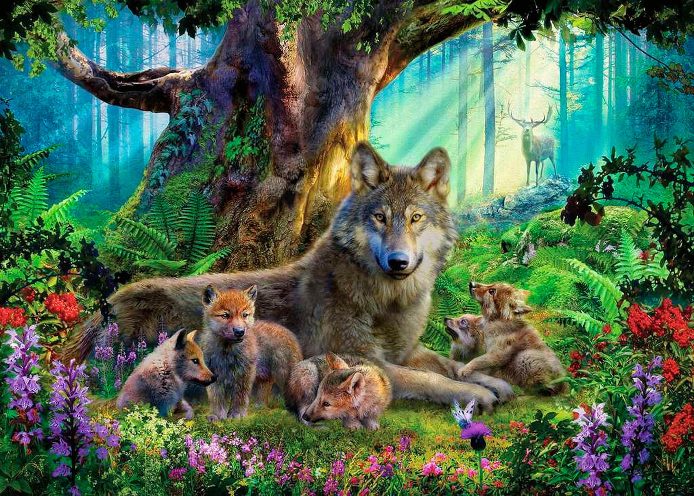 Ravensburger Wölfe im Wald