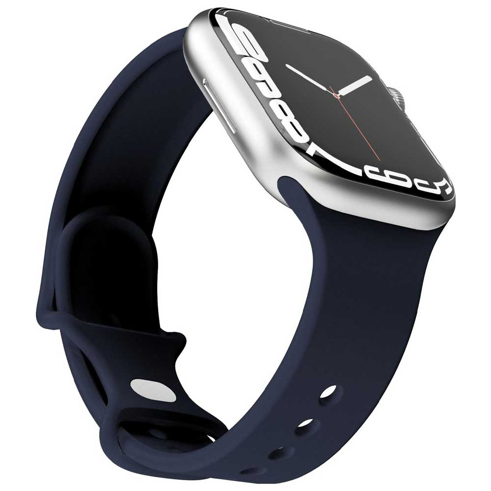Classic Band Apple Watch (42/41/40/38 mm) Silikon Sport Armband AWS00003 (Gelenkumfang: 170-220mm) - Dunkelblau