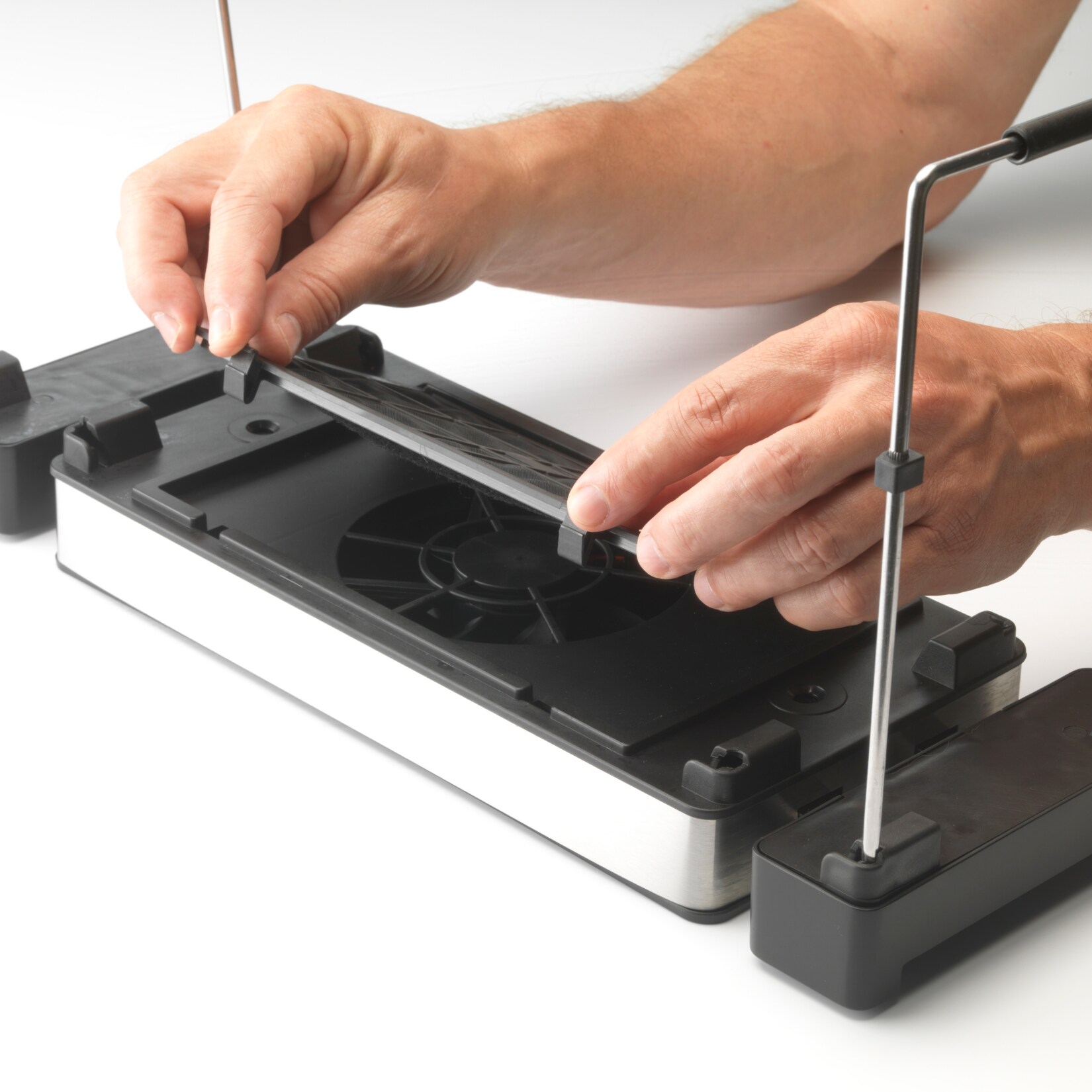 Trebs 15100 - Raclette für 8 Personen mit integriertem Dunstabzug - Steinplatte + Grillplatte