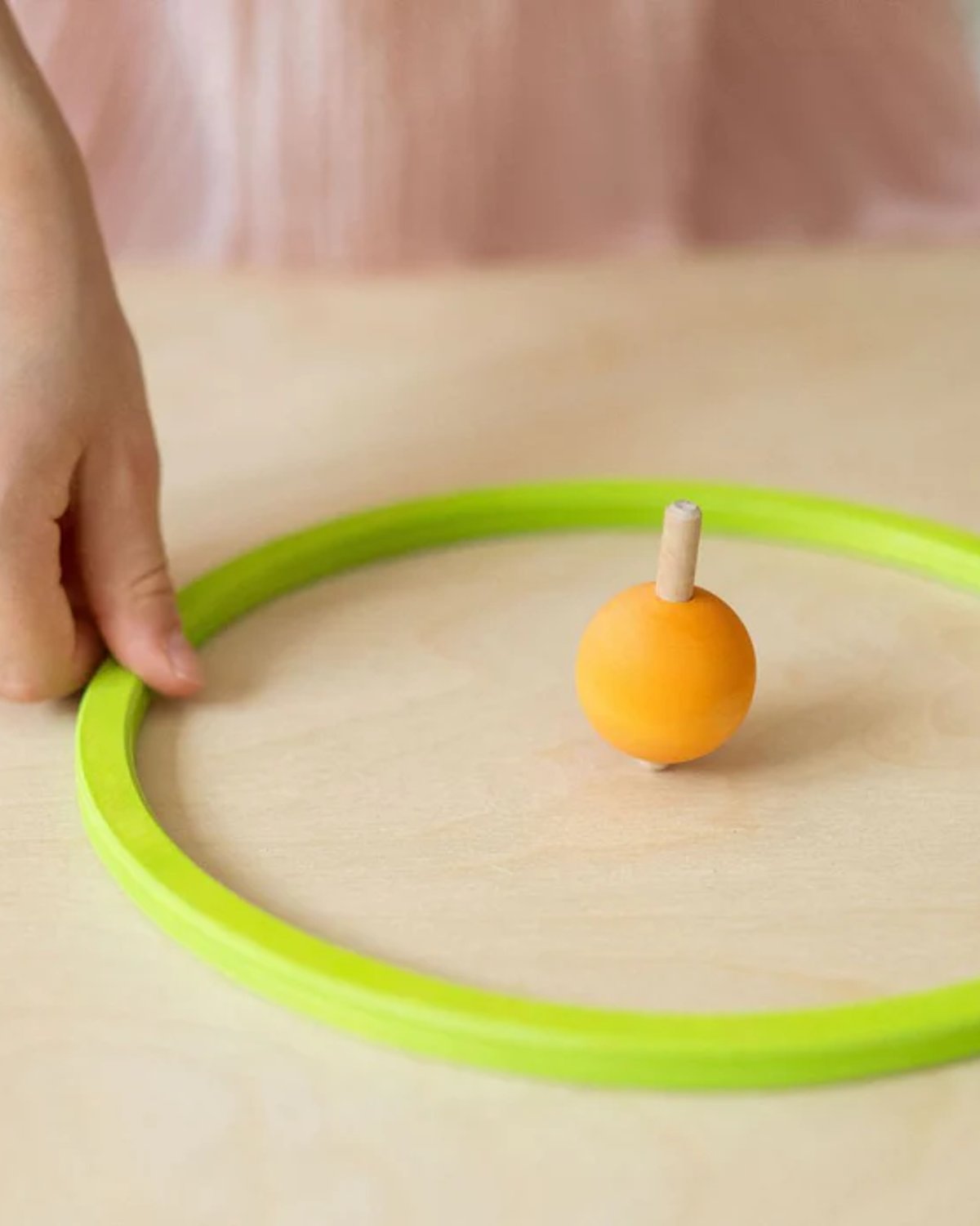 Sett med Snurrebass 6stk | Pastel Spinning Top