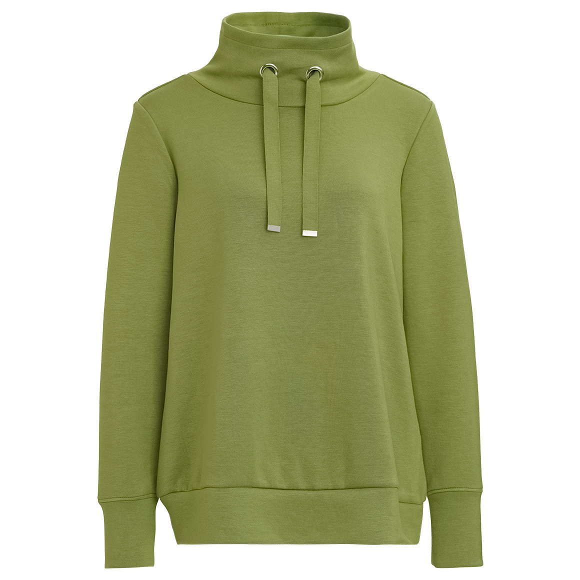 Gina Benotti Damen Sweatpullover mit Stehkragen grün