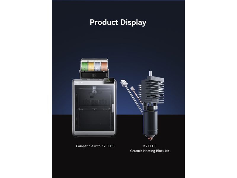 Creality K2 Plus Keramik Heizblock Kit Mit Quick-swap Nozzle für 350 °C