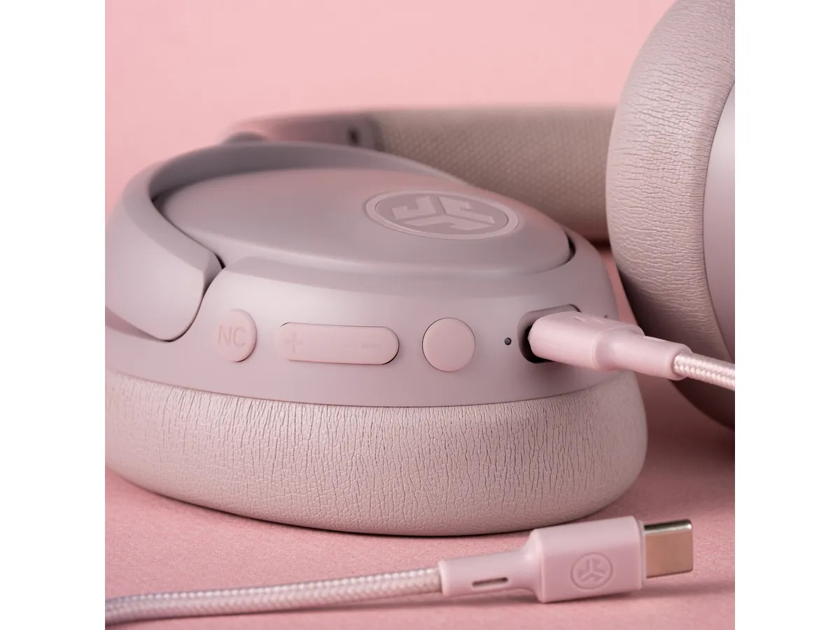 JBuds Lux ANC Wireless Bluetooth 5.3 Over-Ear Kopfhörer Headset (IEUHBJLUXANCRMVE62) (600mAh) - Mauve