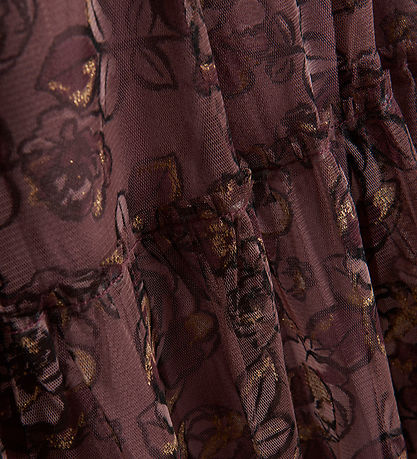 Minymo Kleid - Rose Taupe m. Blumen