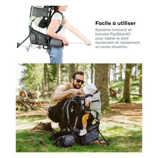 Porte-bébé de randonnée Moov & Hike   Sauge        de               Babymoov