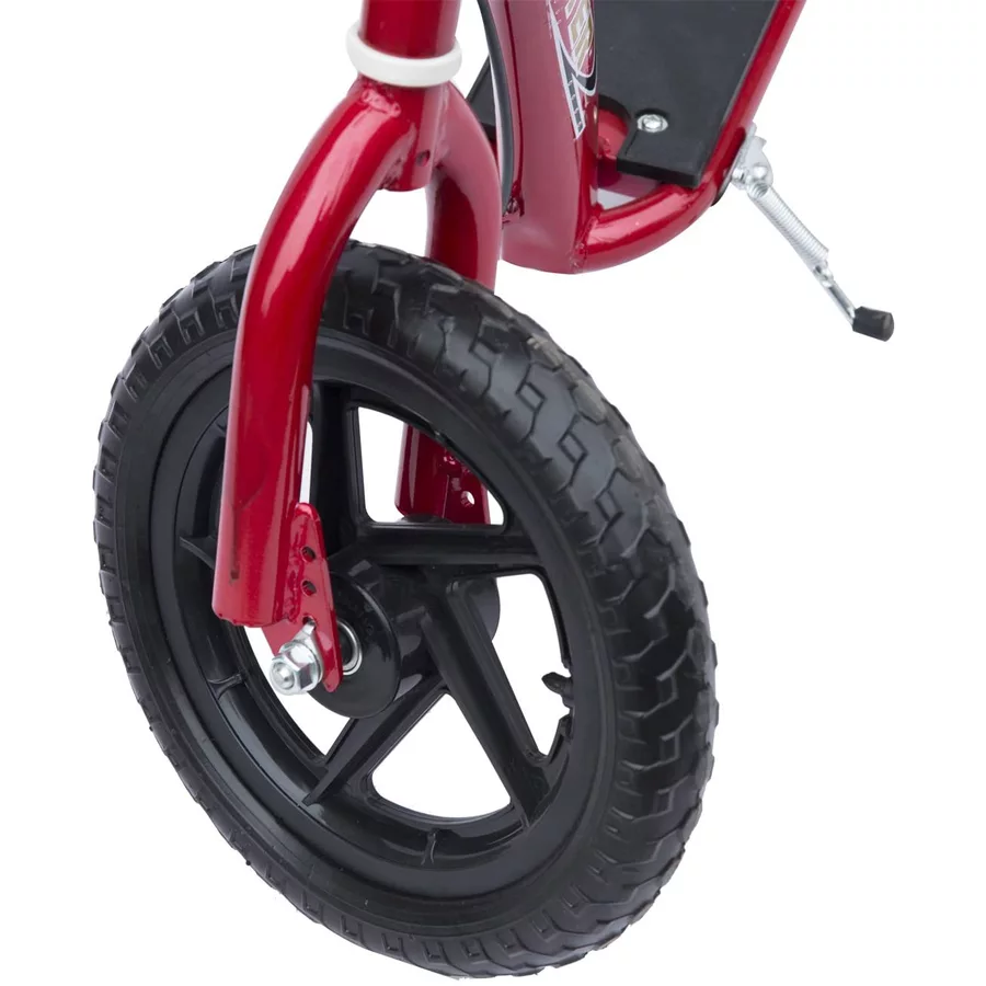 HOMCOM Kinderroller Anti-Rutsch Trittfläche, Metallfahrradständer zum Parken, rot