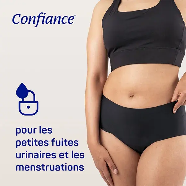 Confiance Lady - Calcinhas absorventes e laváveis para mulheres, tamanho G