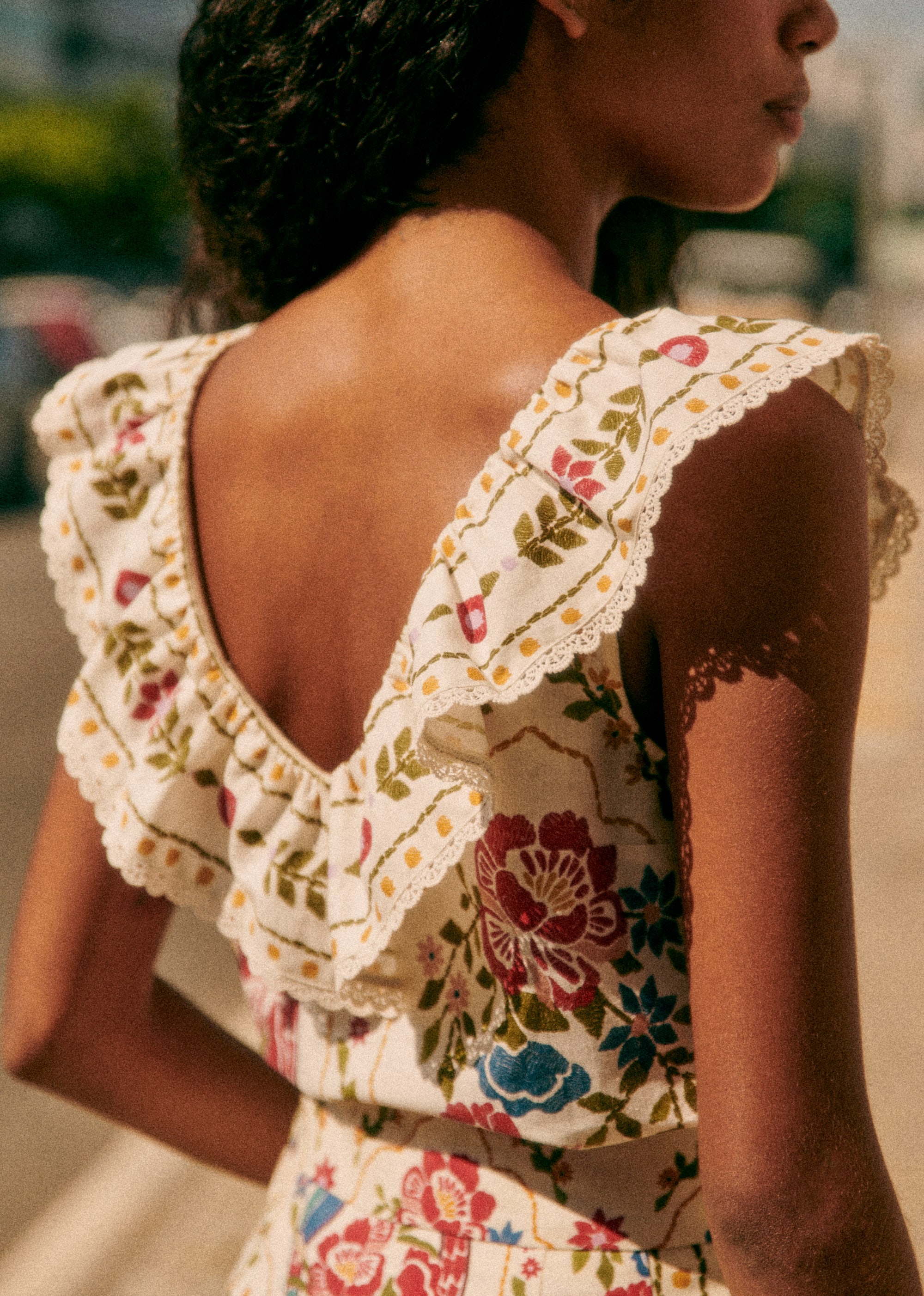 Blouse Gold - Sézane x FARM Rio - Jardim Romântico - E-SHOP/CHEMISES & BLOUSES 5905309