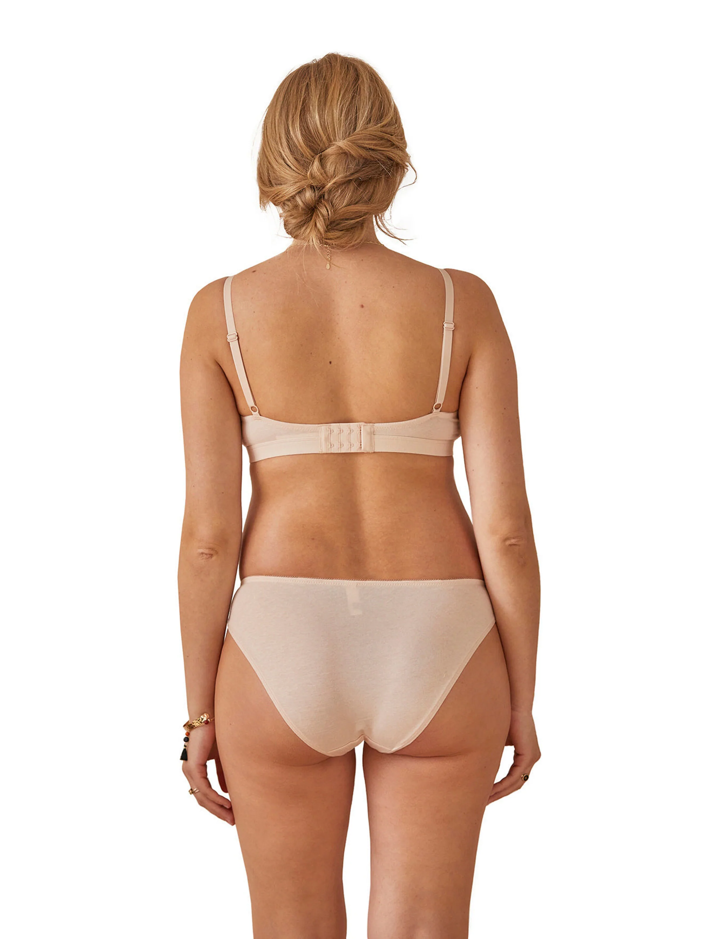 Vertbaudet 2er-Pack Still-BHs ohne Bügel, Bio-Baumwolle beige/ziegel
