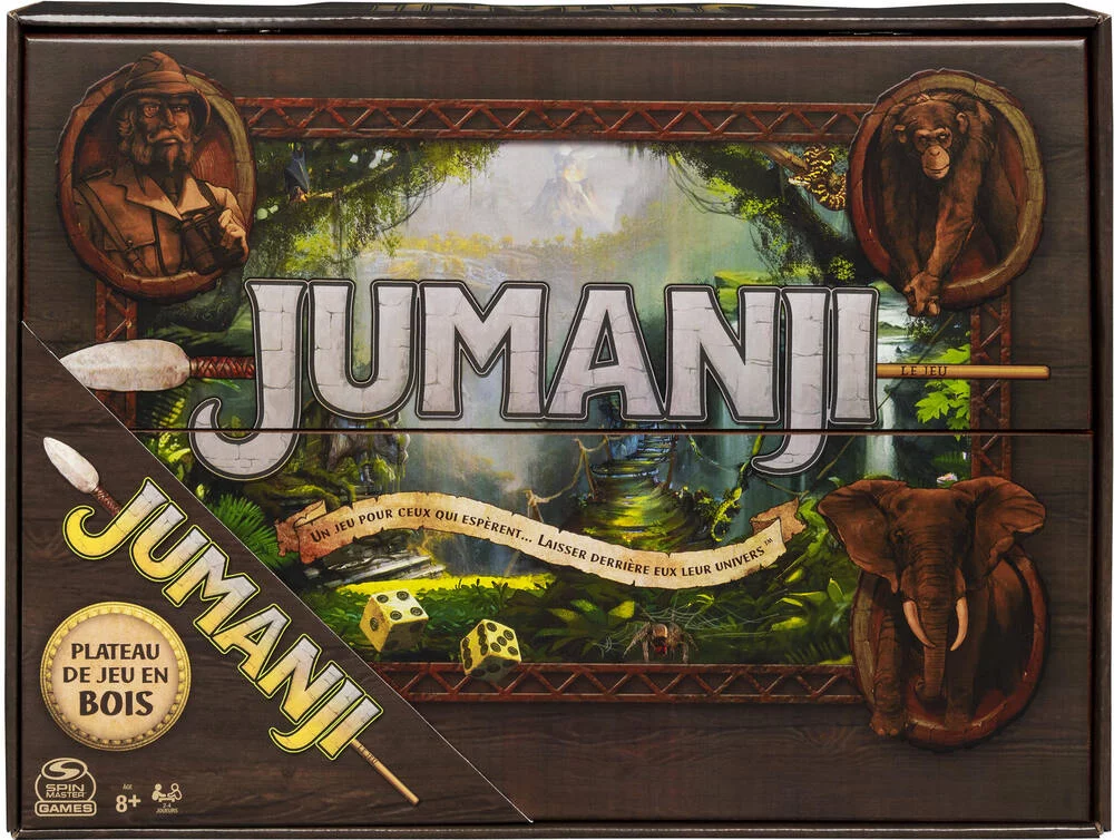 JEU JUMANJI PLATEAU BOIS RETRO -