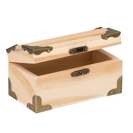 GLOREX 6Holz-Schatztruhe, Natur