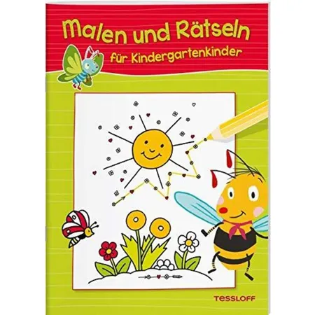 Tessloff Malen und Rätseln für Kindergartenkinder (Grün)