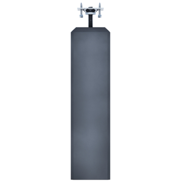 Betonpoer met plaat antraciet 15 x 15 x 58 cm