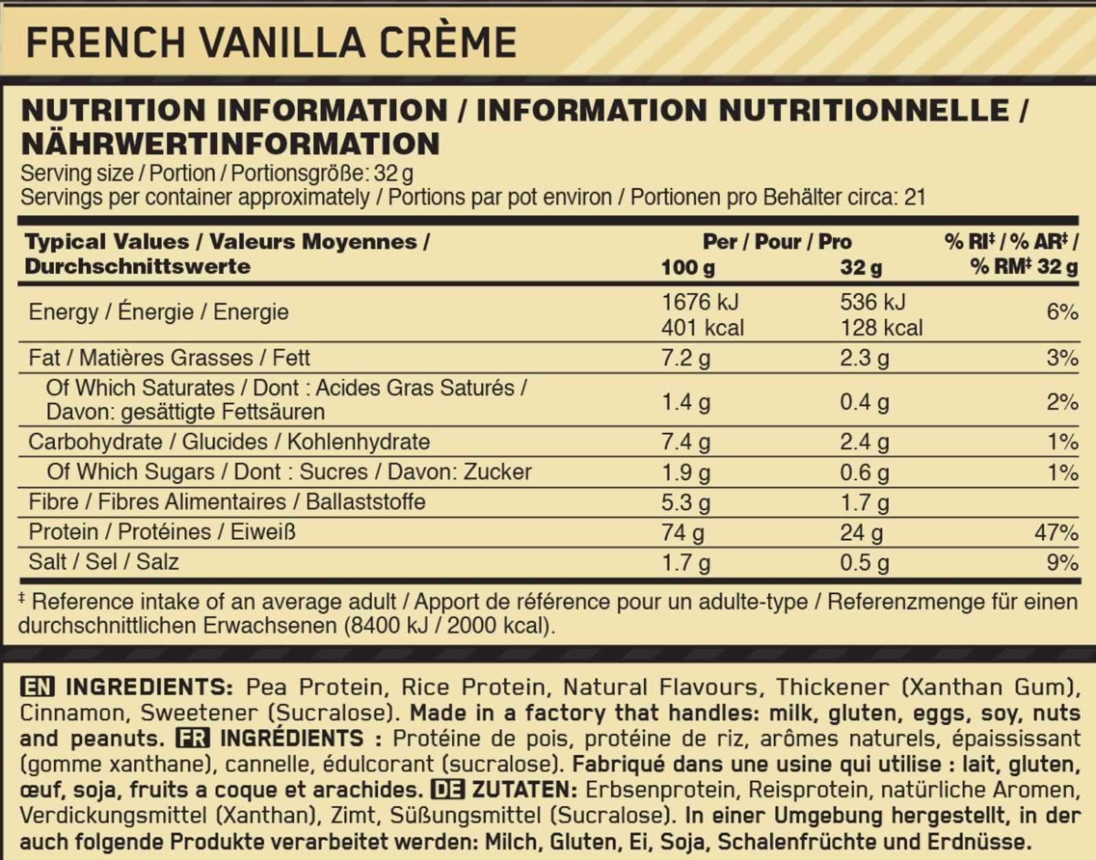 Optimum Nutrition Gold Standard 100% Planta 684 g