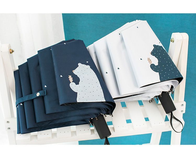 Fenmo - Compacte paraplu met berenprint