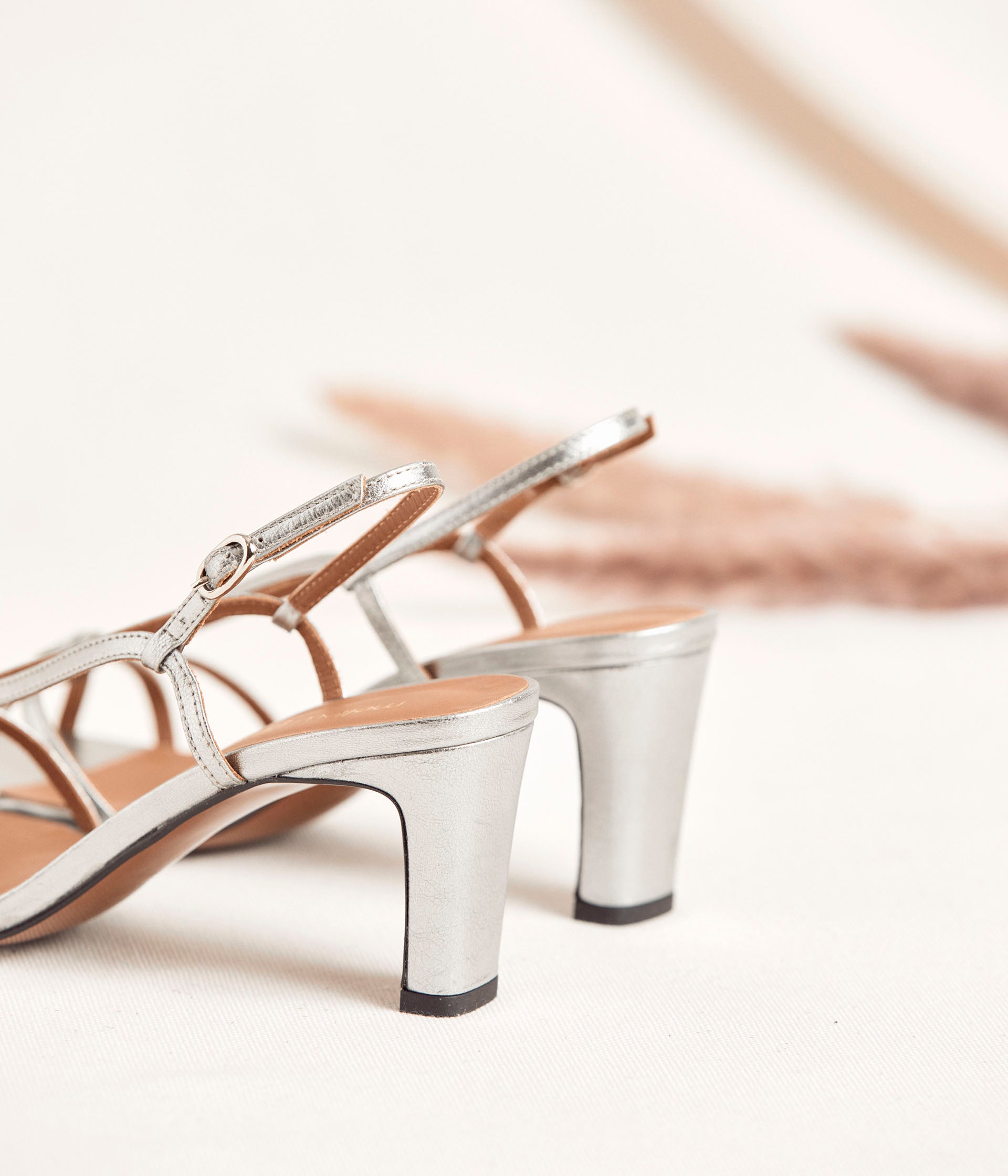 Sandales argent Coco