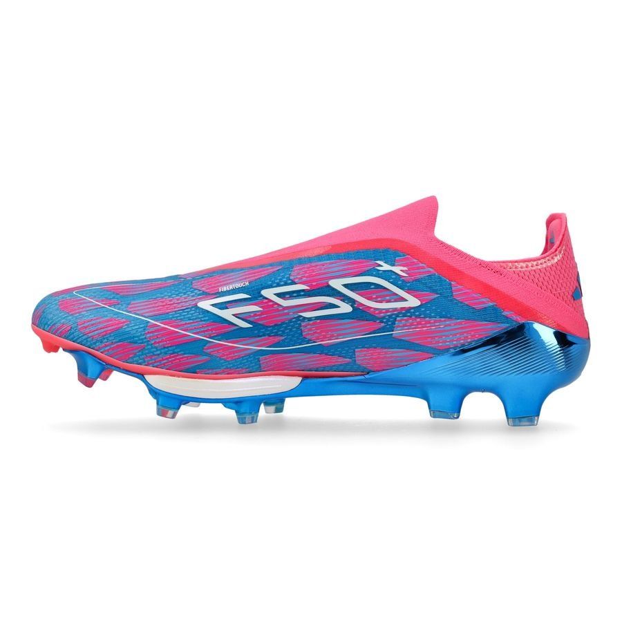 adidas F50   Laceless FG Reemergence - Bleu/Blanc/Rose