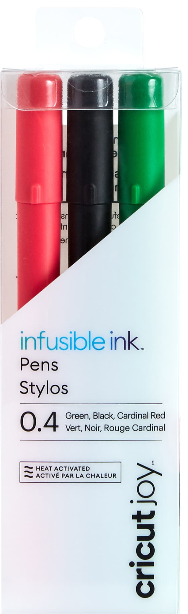 Cricut Joy Infusible Ink kuglepenne med fin spids 3-pak (sort, rød, grøn)