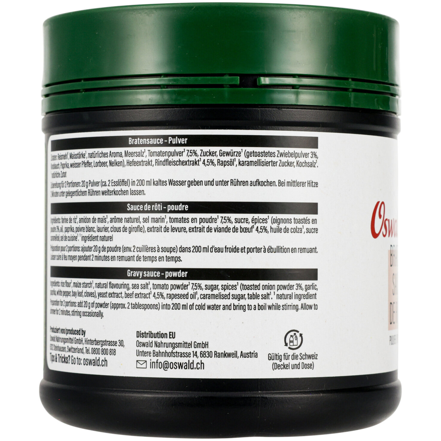 Oswald Naturschätze Bratensauce