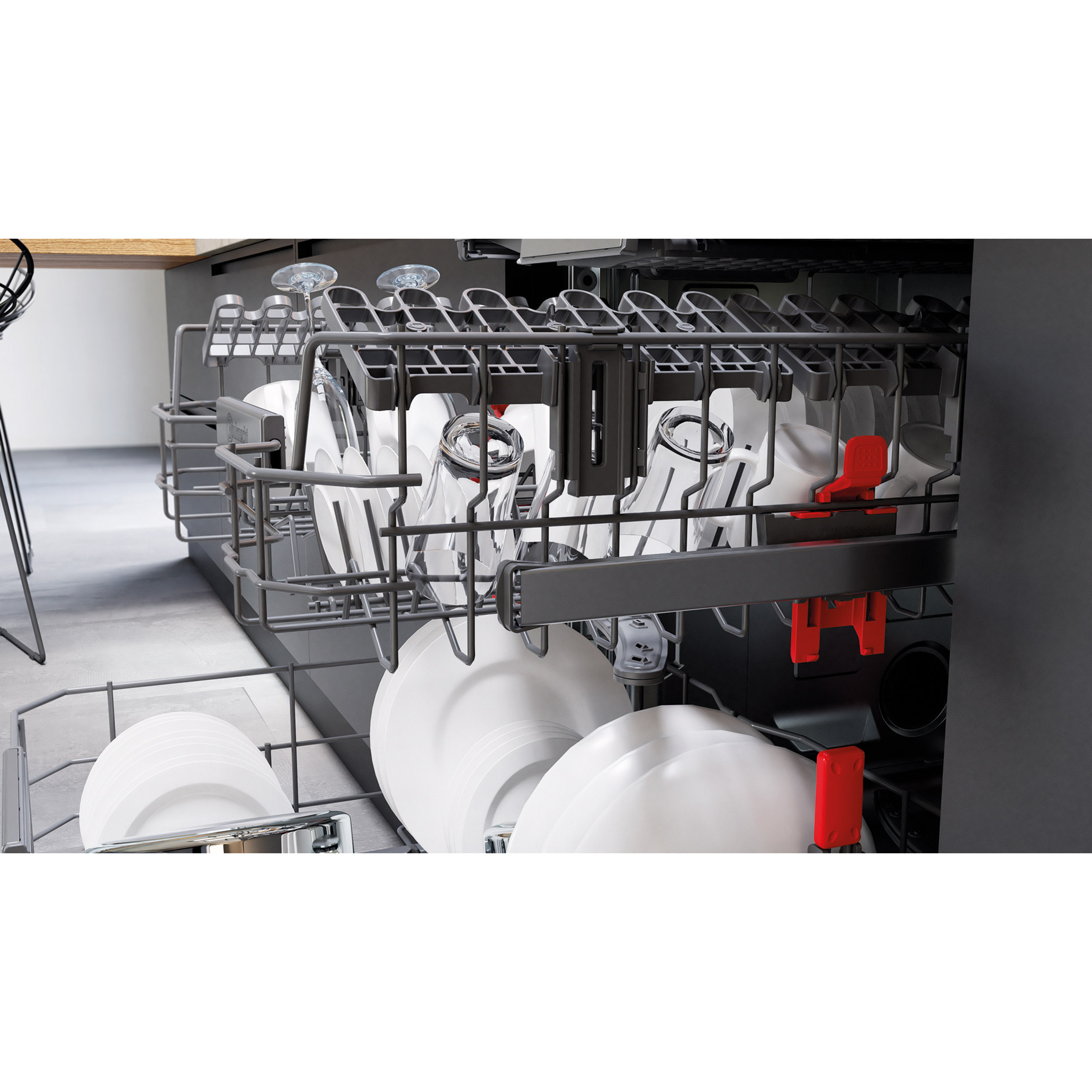 BAUKNECHT Einbau-Geschirrspüler BBO 3O41 PLT - teilintegriert - C