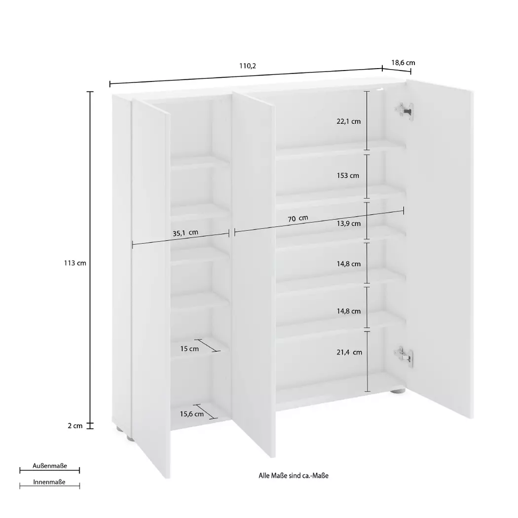 Schuhschrank Spazio